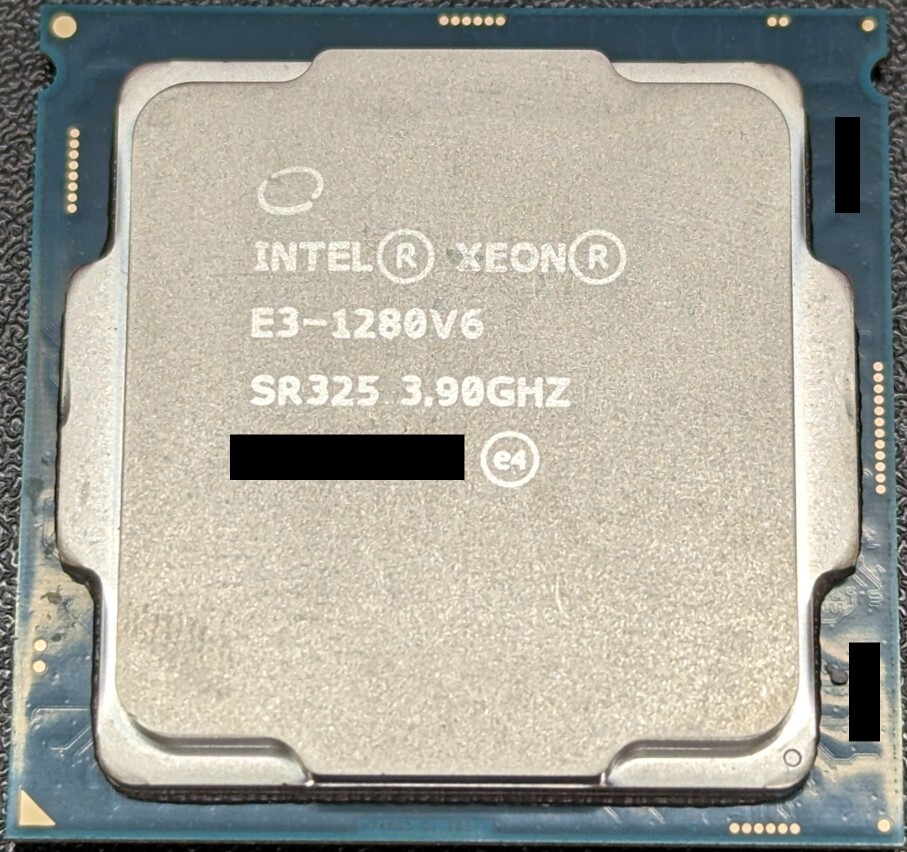 Intel CPU Xeon E3-1280v6 SR325 4C/8T 3.9～4.2GHz Cache 8MB DDR4-2400 TDP 72W FCLGA1151_画像1