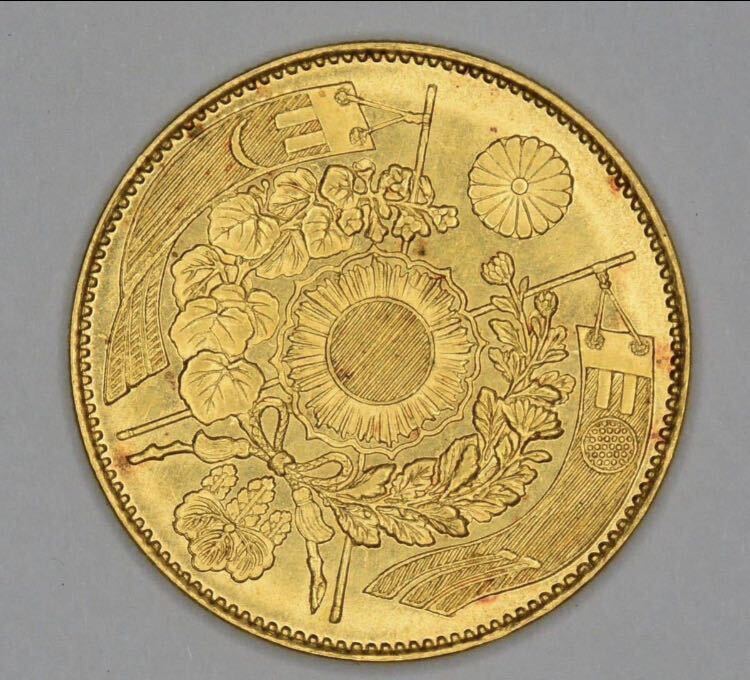 [IYS6143] old 10 . gold coin Meiji four year amount eyes : approximately 16.7g gold 22K deposit sudden rise property guarantee all 