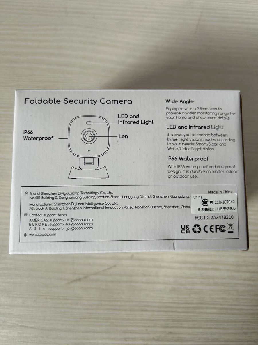COOAU 防犯カメラ ワイヤレス 屋外 5Gwifi対応 監視カメラ スマホ対応 室内 IP66防水防塵 25m遠距離暗視 