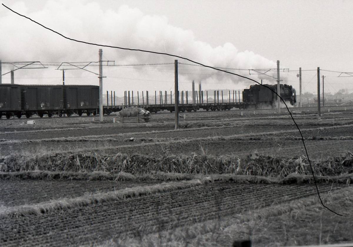 国鉄時代　蒸気機関車　D51型　昭和46年　奥羽本線　川部駅付近　9枚　データをメール添付かCD-Rで。_画像8