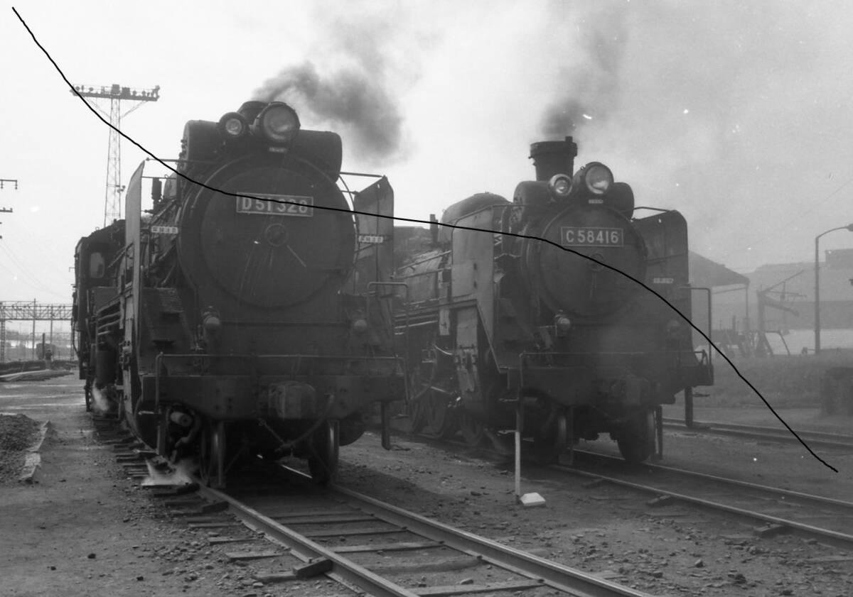 国鉄時代 昭和47年 北海道 SL 蒸気機関車 C58型 33号機 JNR 門鉄デフなど ９枚 データをメール添付で送信かCD-Rで。 の画像4