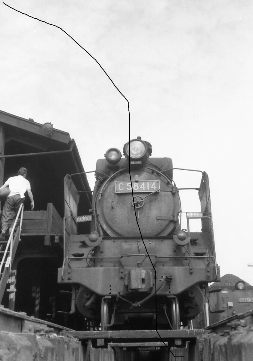 国鉄時代 昭和47年 北海道 SL 蒸気機関車 C58型 33号機 JNR 門鉄デフなど ９枚 データをメール添付で送信かCD-Rで。 の画像6