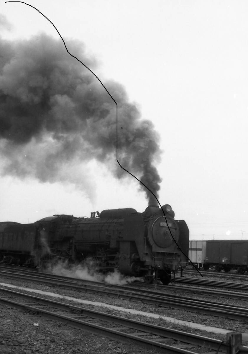 国鉄時代 昭和47年 北海道 SL 蒸気機関車 D52型 函館本線 7枚 データをメール添付で送信かCD-Rで。 の画像1