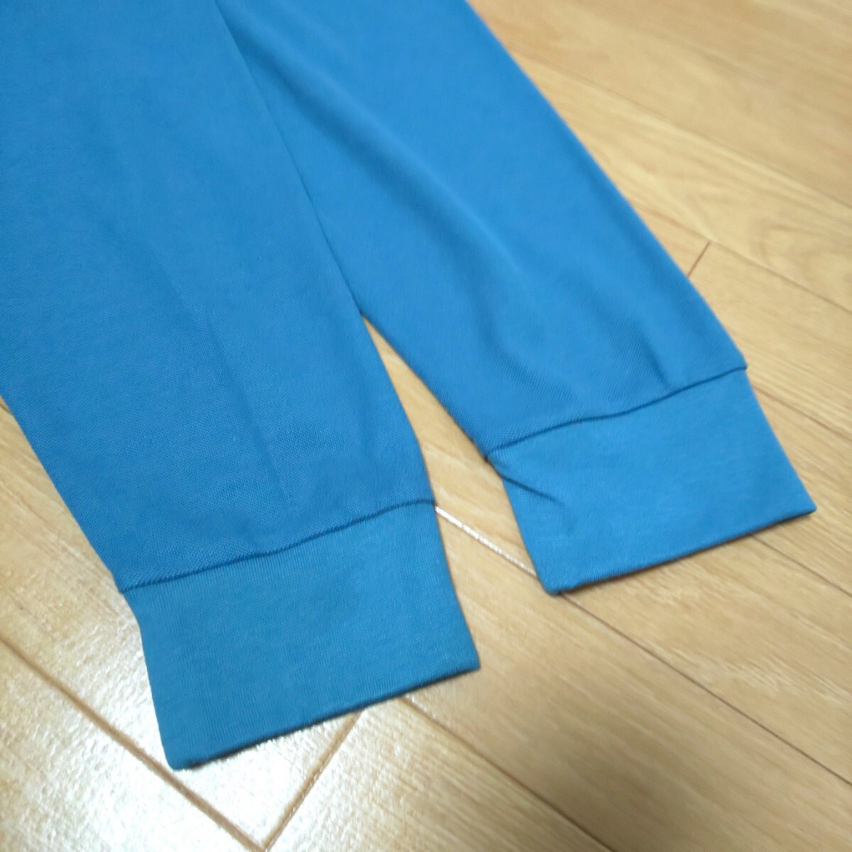 新品 5L NEO UNIVERSE 長袖 ポロシャツ ブルー 未使用 大きいサイズ チェック 青 トップス ビッグサイズ 長袖ポロシャツ