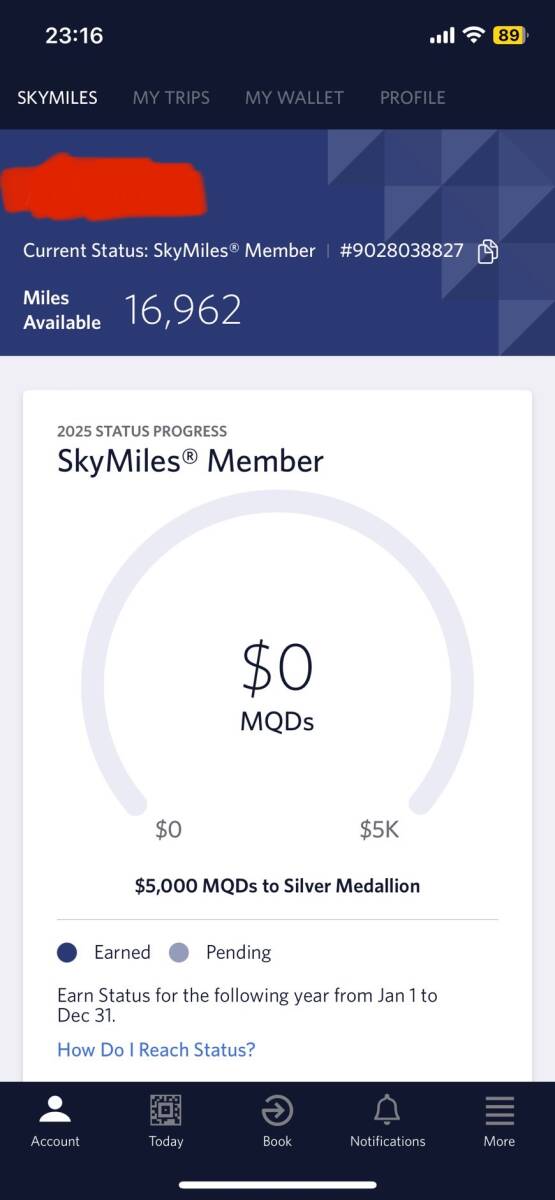 * Delta Air Lines ska Imai ru16,962 mile account transfer do 