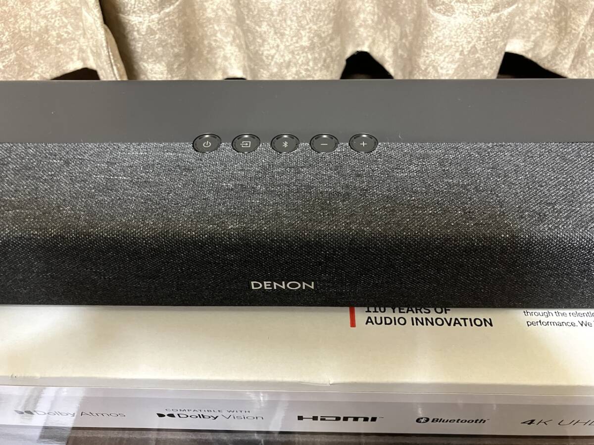 ★DENON サウンドバー DHT-S217K サブウーハー内蔵 Dolby Atmos Dolby TrueHD Bluetooth♪