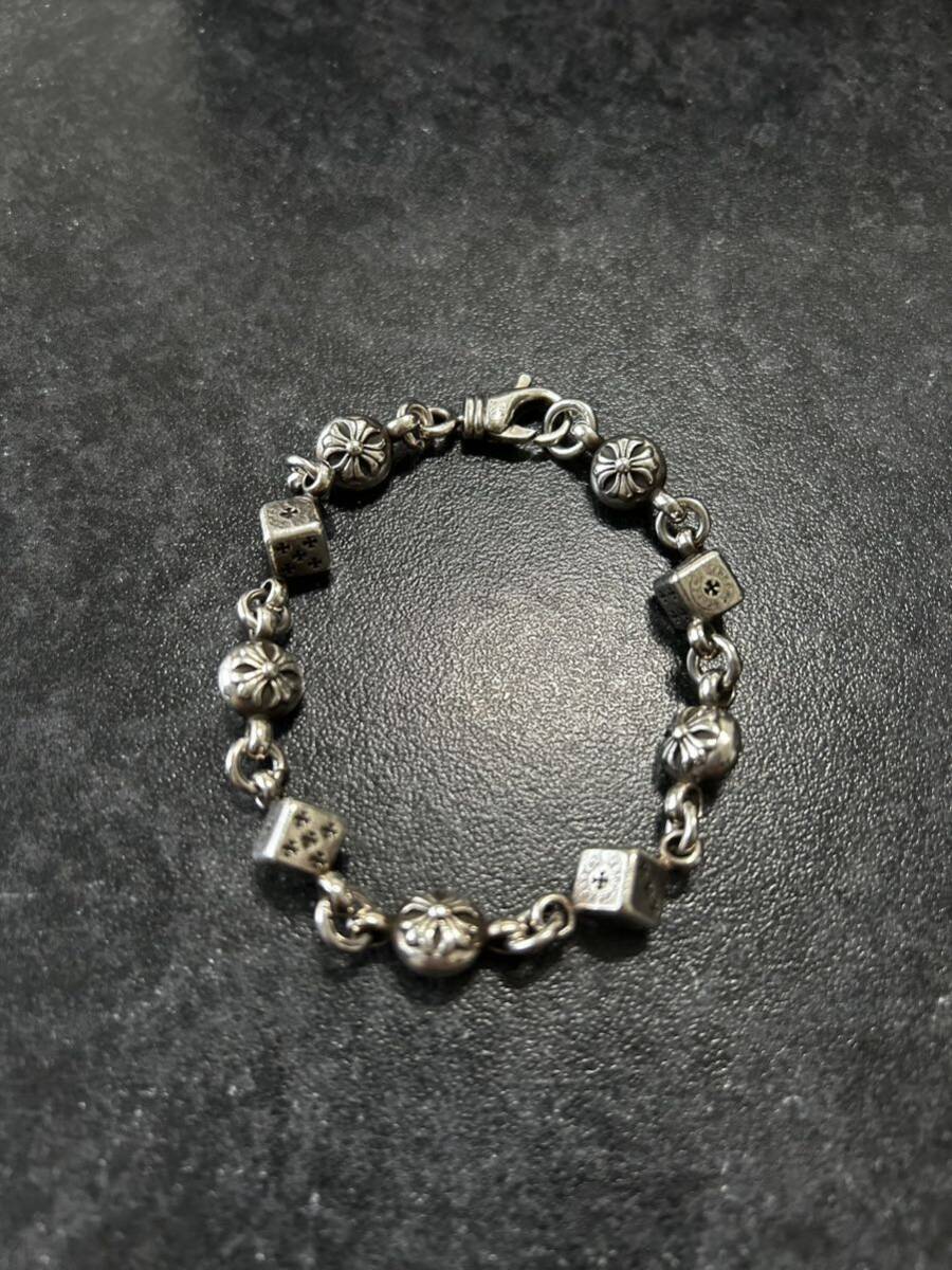 CHROME HEARTS Dice And Crossball Bracelet 9LINK クロムハーツ CHROME HEARTS Dice And Crossball Bracelet 9LINK クロムハーツ