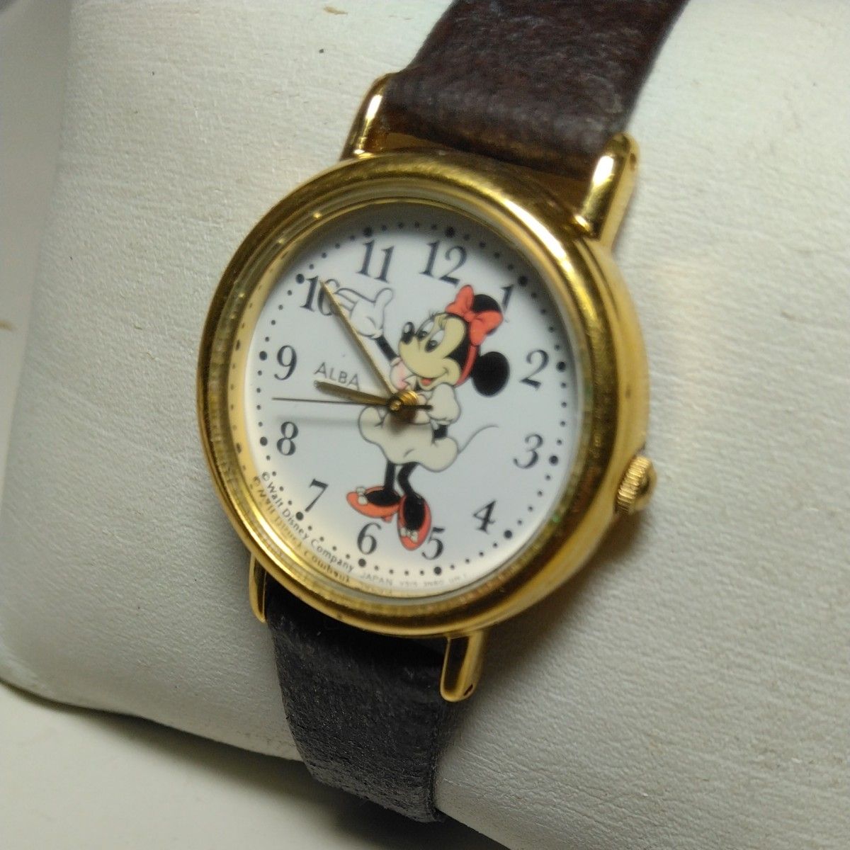 【訳あり品】SEIKO セイコー アルバ ディズニー ミニーマウス クオーツ腕時計 V515-6420