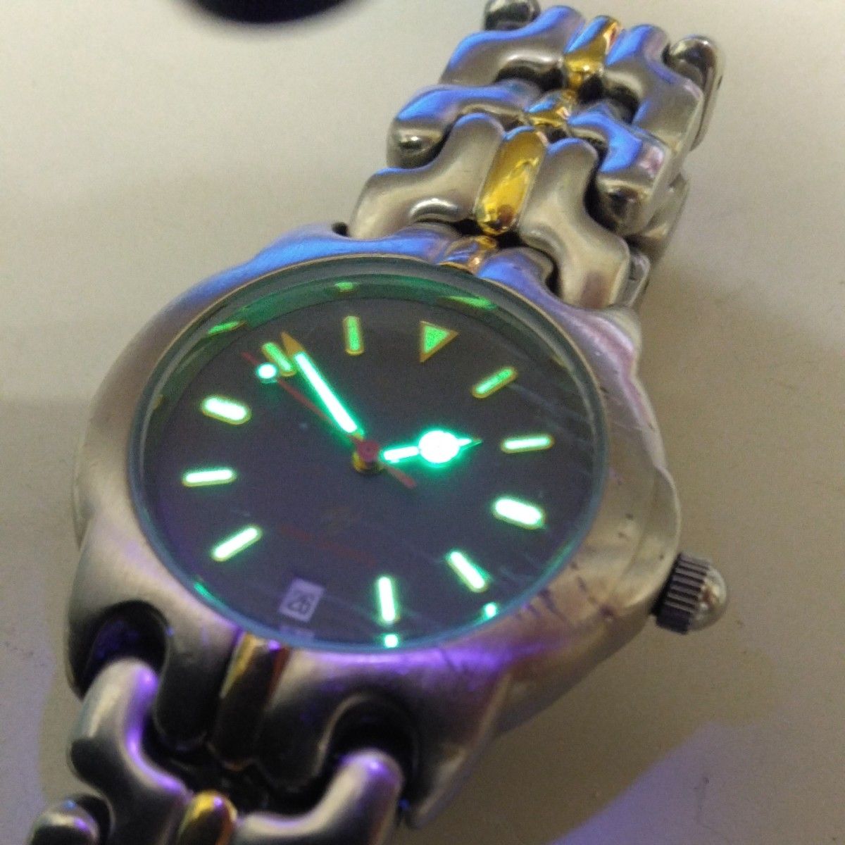 【電池切れ・ジャンク品】MARCO VALENTINO マルコ・バレンチノ メンズ クオーツ腕時計 1137G