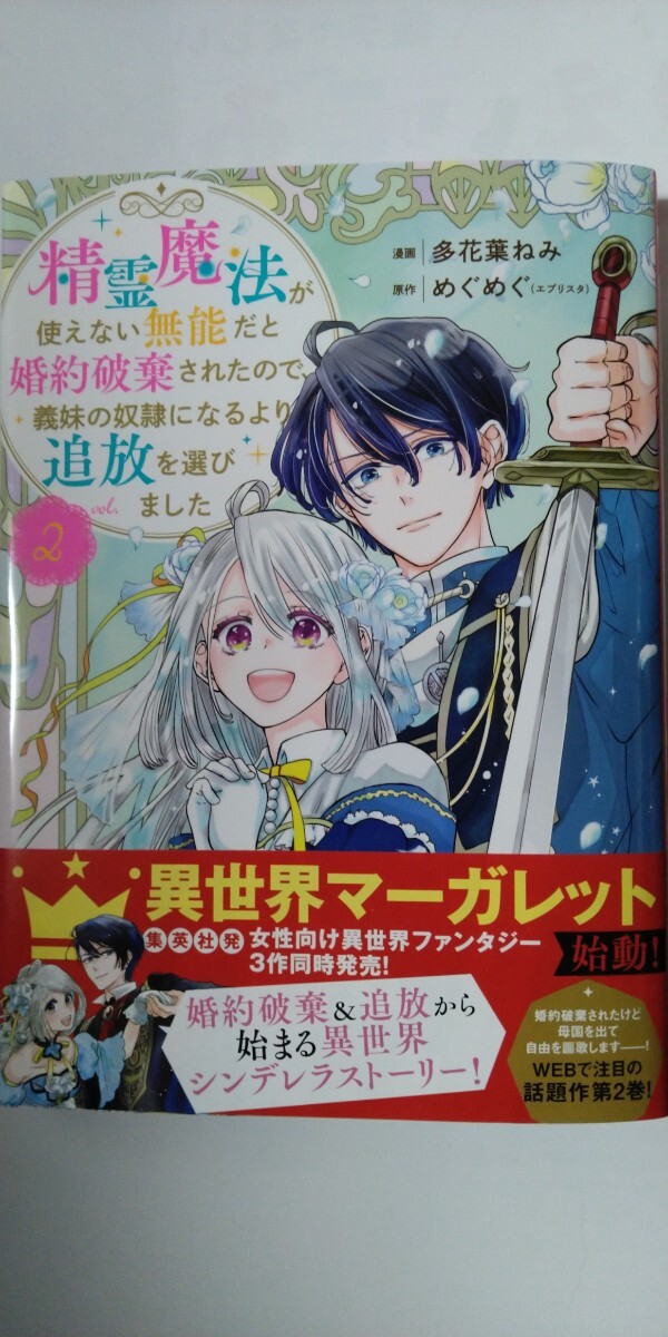 4月新刊*精霊魔法が使えない無能だと婚約破棄されたので、義妹の奴隷になるより追放を選びました②*集英社ガールズコミックス*多花葉ねみの画像1