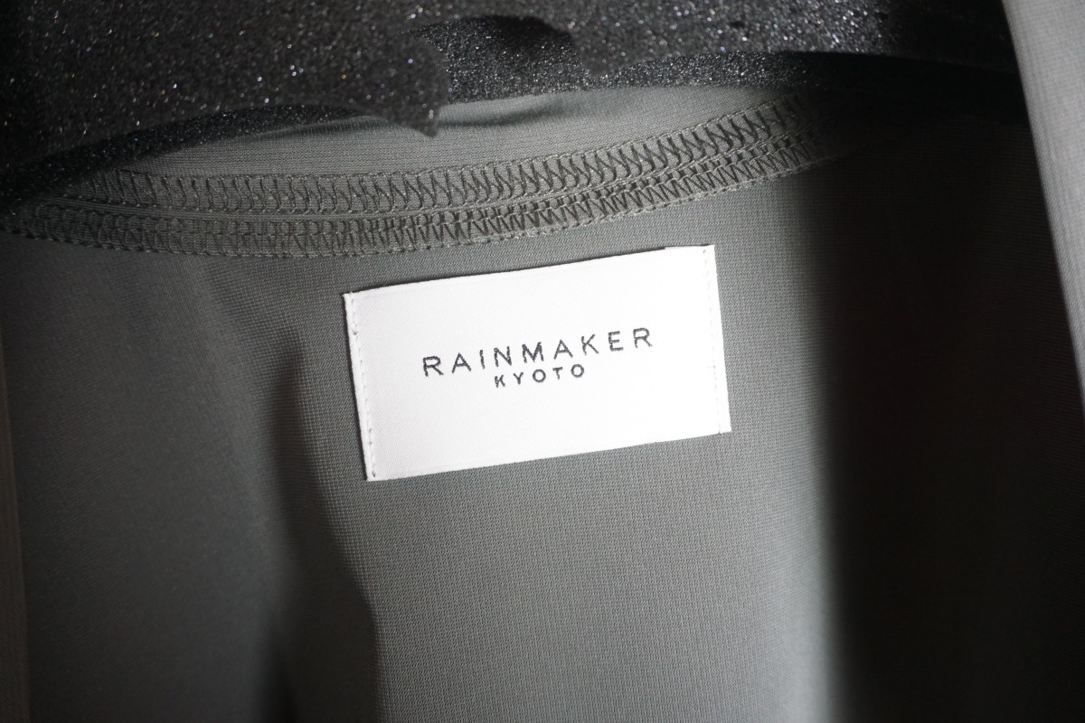 正規 23SS RAINMAKER レインメーカー MATTE JERSEY BELTED JACKET ベルテッド ジャケット コート RM231-006 青灰48本物 910N▲_画像5