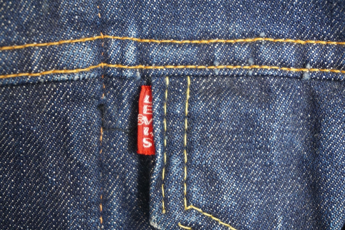 60～70s LEVI'S リーバイス 4th 70505 0217 BIG E デニム ジャケット Gジャン 36濃紺 ボロ ケアタグ ビンテージ オリジナル557XX415O▲_画像5