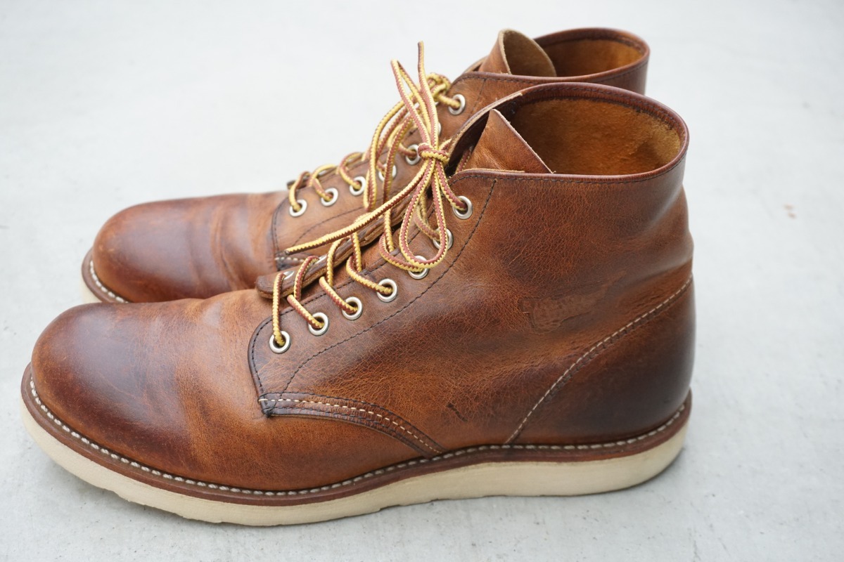 美品 REDWING レッドウィング CLASSIC ROUND クラシック ラウンド ラフアンドタフ レザー ブーツ 9111 2012年製 茶 28cm 本物 313O▲_画像3