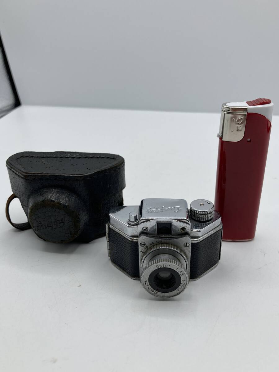 【2541】希少 / 豆カメラ Snappy スナッピー Optor 1:3.5 f=25mm シャッター作動 の画像1