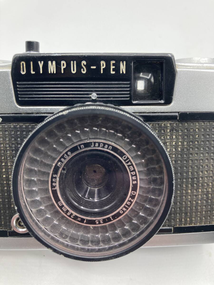 【2337】OLYMPUS-PEN EE-3/D.Zuiko 1:3.5 f=28mm コンパクトカメラ 2台まとめ 動作未確認の画像7