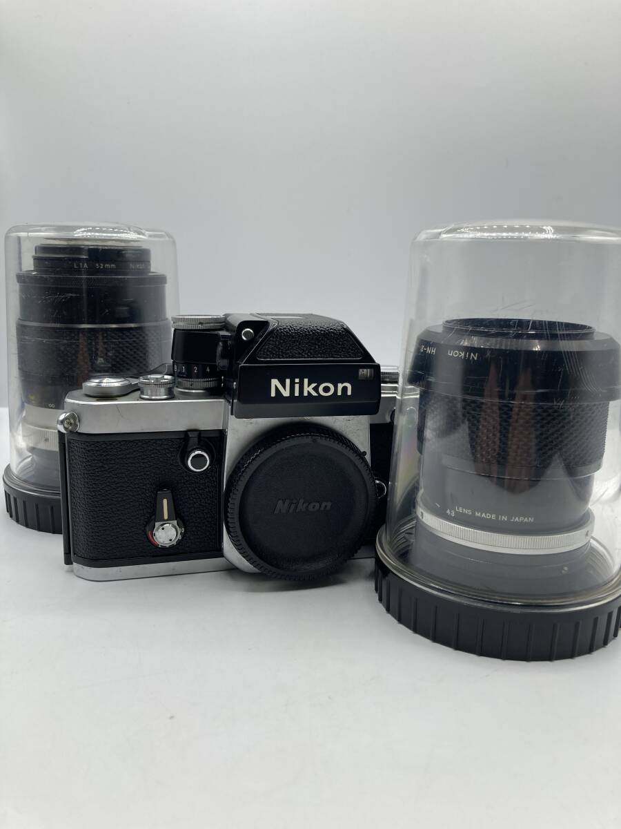 【2375】ニコン F2 ボディ＋レンズ NIKKOR 43-86mm 1:3.5/NIKKOR-Q 135mm 1:2.8 動作未確認 ジャンクの画像1