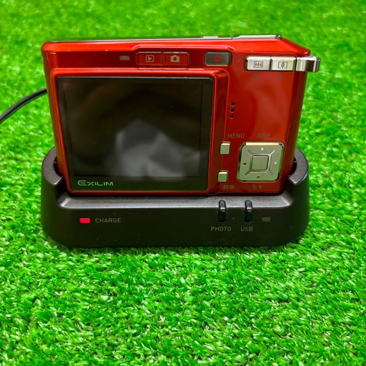 カシオ Casio Exilim EX-S600 オレンジ 充電器付きコンパクトデジタルカメラ 通電確認済CASIO の画像3