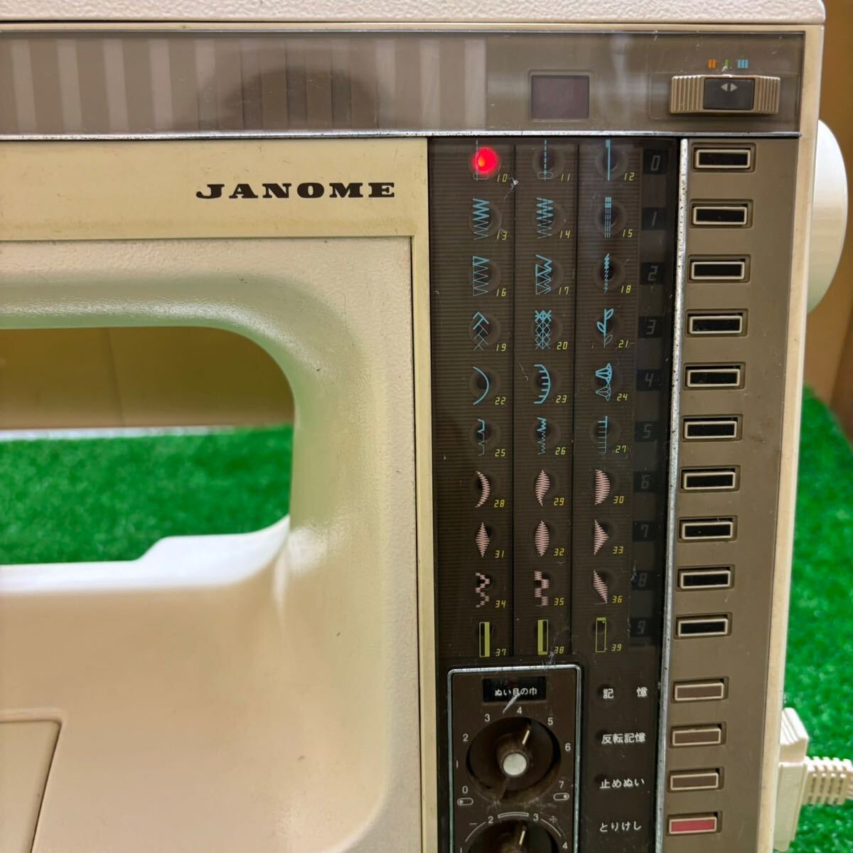 JANOME ジャノメ MODEL 6500 ミシン Memory Craft メモリークラフト ハンドクラフト 手工芸 裁縫 フットペダル通電確認済_画像3