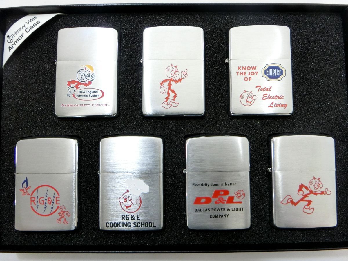 1000円スタート オイルライター 7種セット Zippo REDDY KILOWATT Armor 2006年 11月製/2007年 1月製 着火未確認 ジッポ 箱付 3 BB914の画像2