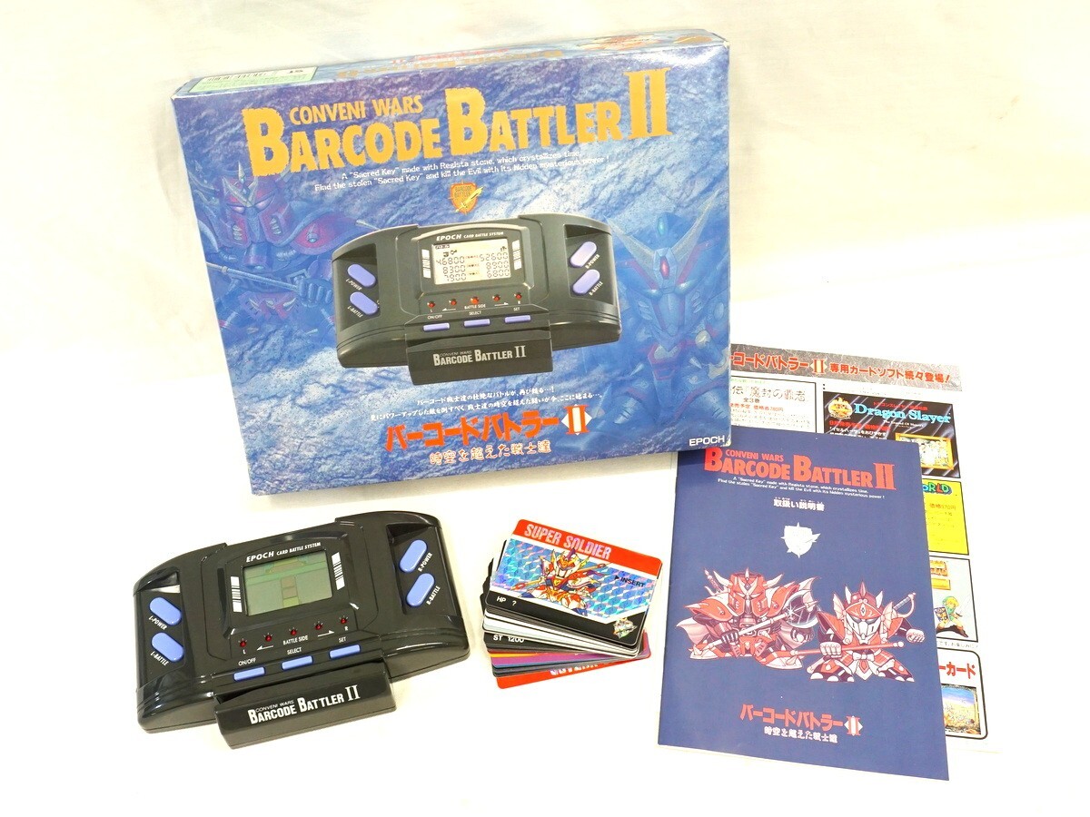 1000円スタート ゲーム機 バーコードバトラーⅡ 時空を超えた戦士たち BARCODE BATTLERⅡ EPOCH エポック 通電確認済み レトロ KKR BB30022の画像1