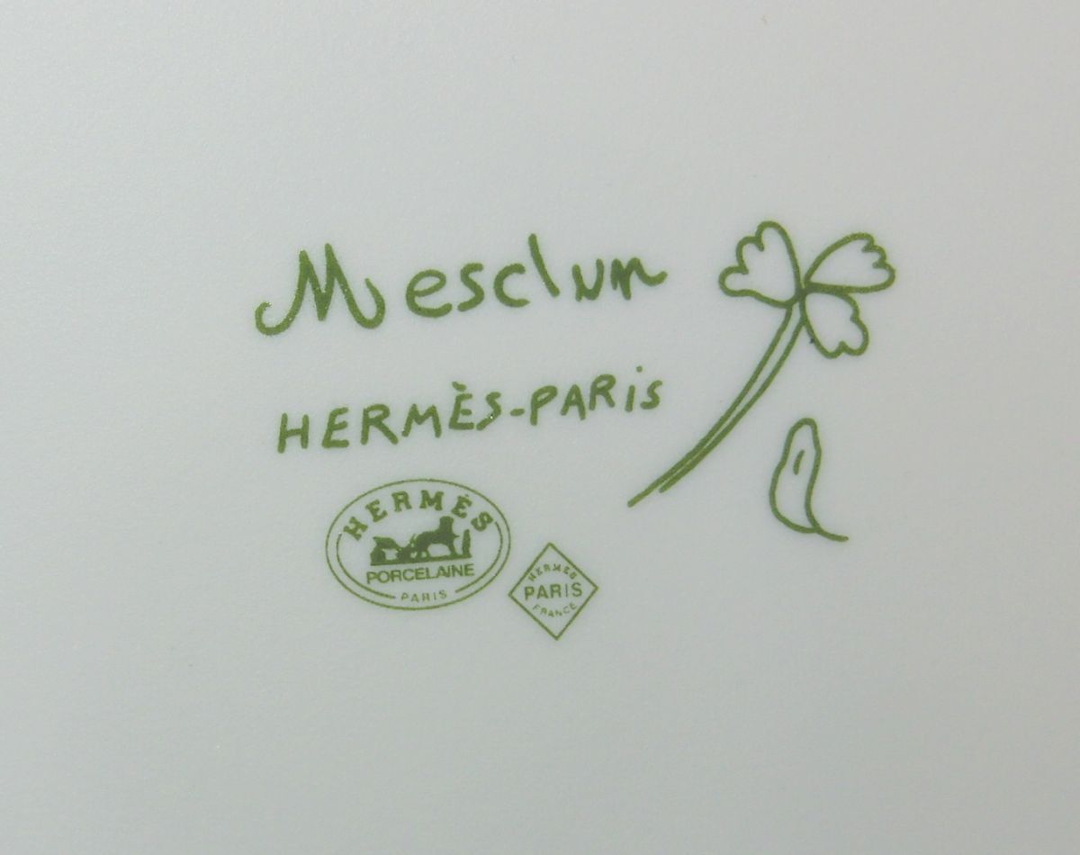 1000円スタート 食器 計2点 HERMES エルメス Mesclun メスクラン スクエアプレート 四角プレート ブランド食器 箱付 3 BB①405