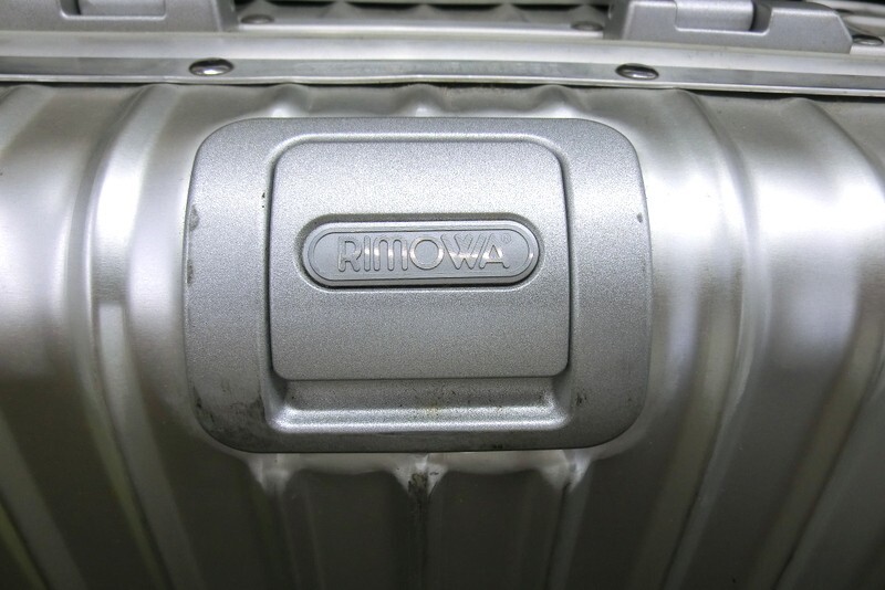 1000円スタート キャリーバッグ RIMOWA リモワ 2輪 スーツケース シルバー系 高さ約54cm/幅約37cm/奥行約20cm 4 BB4007_画像3