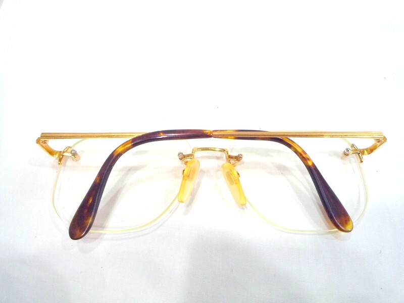 1000円スタート 眼鏡 RUBIANT 56□16-140 K18 RUB-025 フレーム無 度入り眼鏡 総重量約30.0g メガネ めがね 3 AA1011の画像9