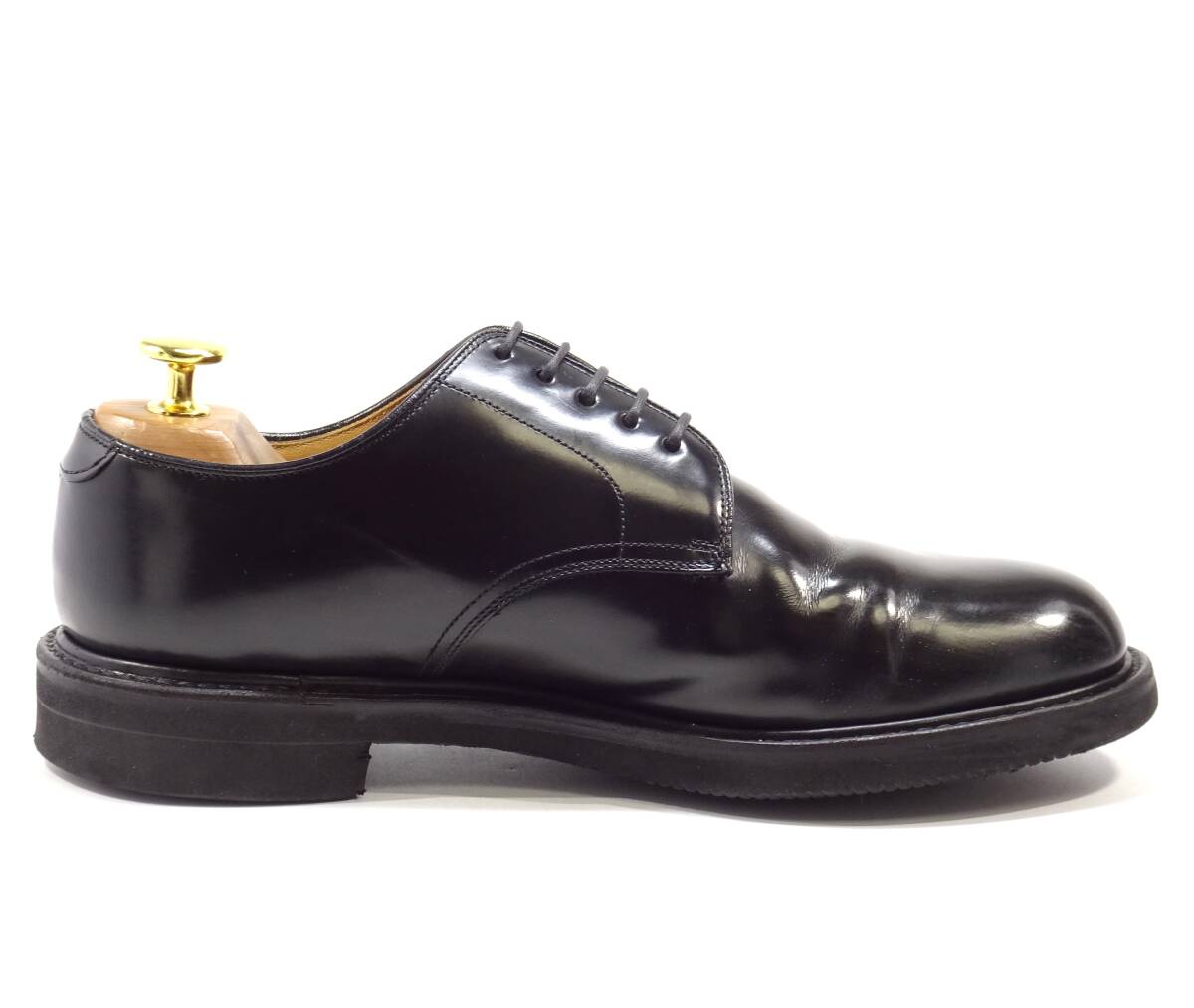 即決 REGAL 25.0cm プレーントゥ リーガル メンズ 黒 ブラック BLK 本革 ビジネス 本皮 革靴 レースアップ 紳士靴 通勤 スーツ 会社 仕事_画像3