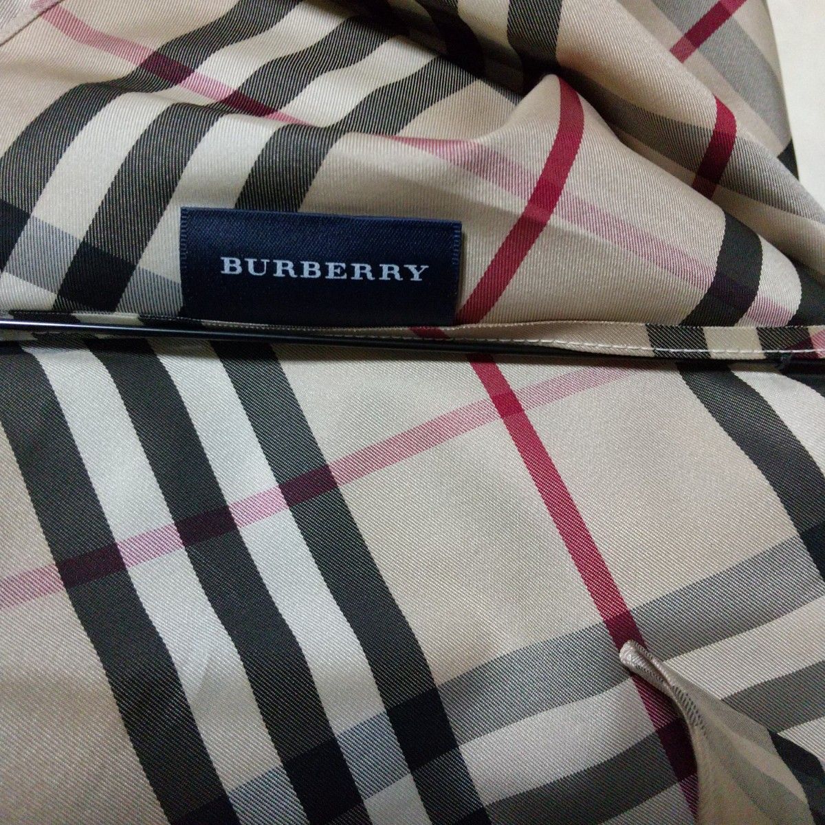新品同様 BURBERRY バーバリー フルノバチェック 折り畳み傘 雨傘 傘 折りたたみ傘 ノバチェック カバー