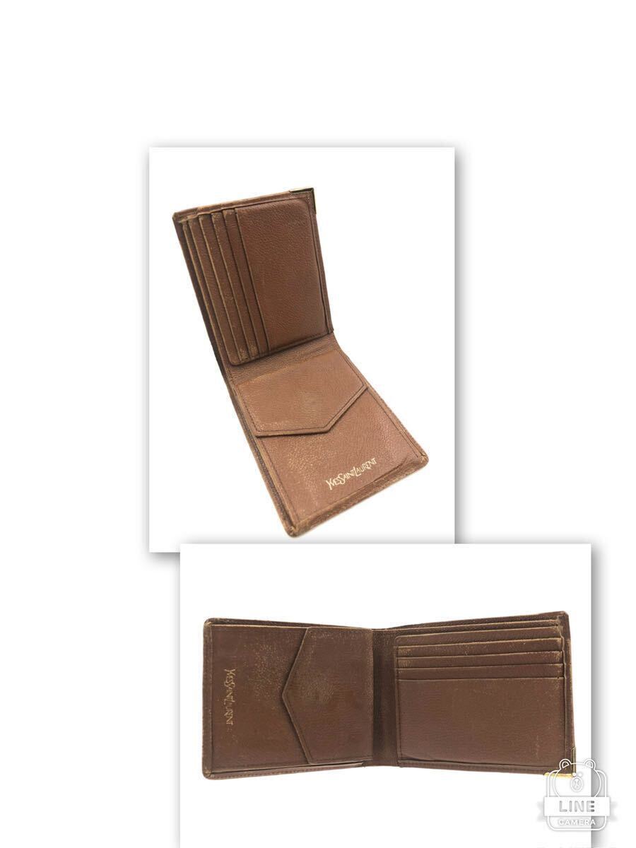 Yves saint Laurent イヴサンローラン YSLロゴ型押し 三角 Yves saint Laurent イヴサンローラン YSLロゴ型押し 三角