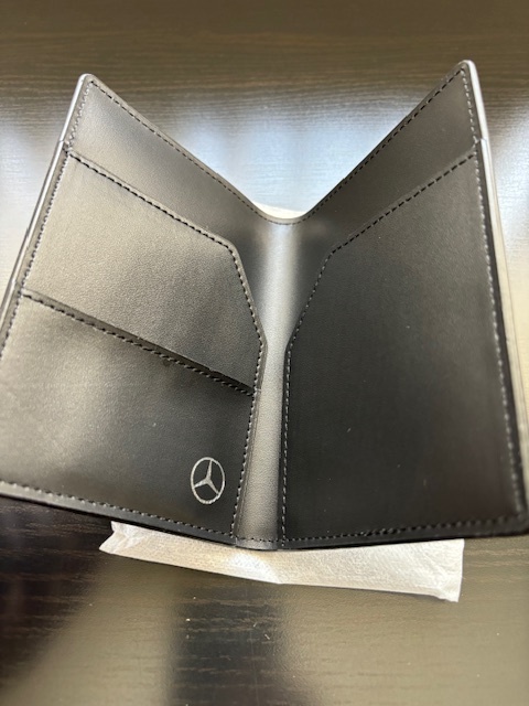 ★新品未使用 非売品★Mercedes Benz メルセデスベンツ レザー パスポートケース ケース ノベルティの画像5