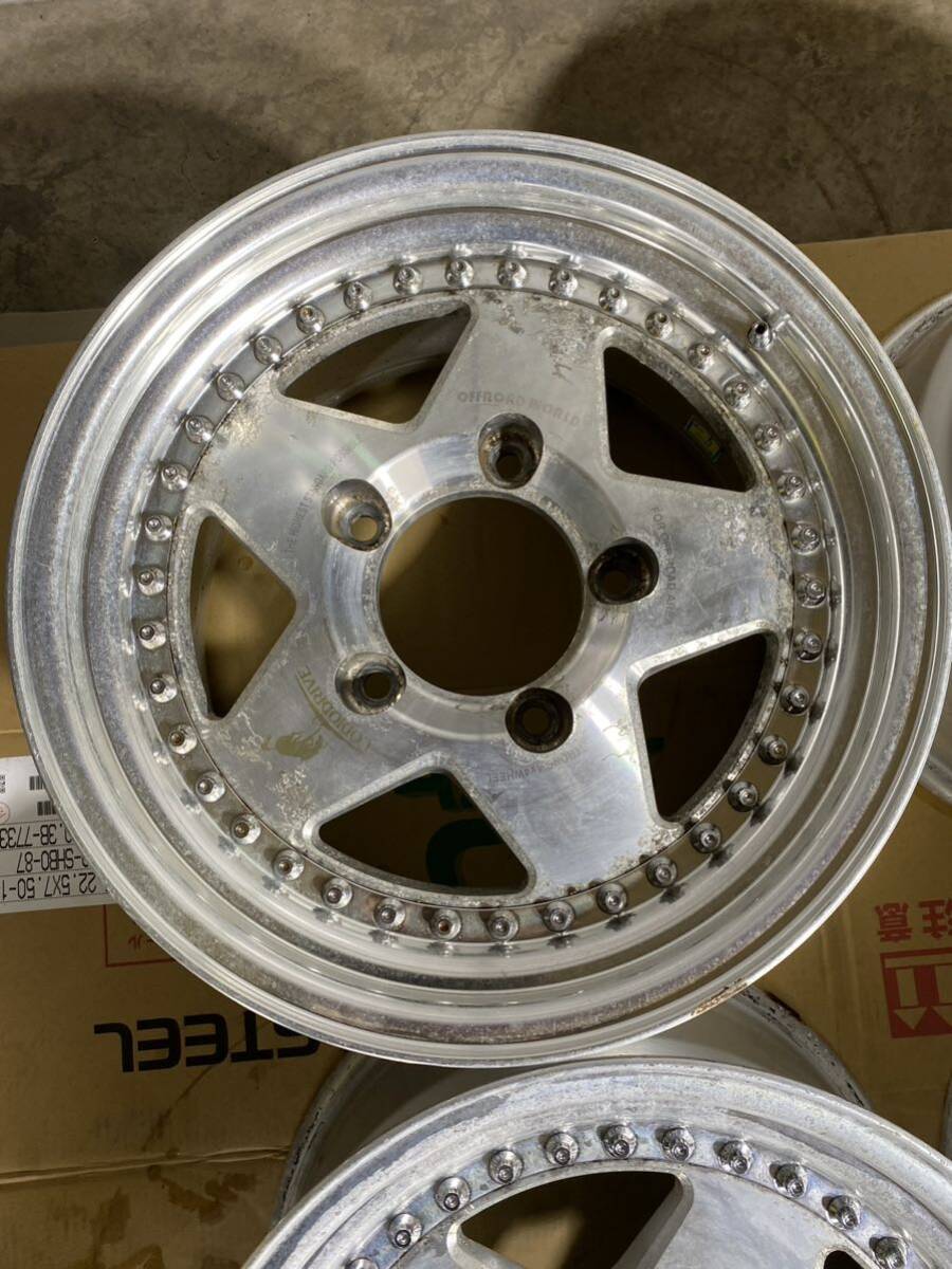 LODIODRIVE 16× 9J +46 5穴 PCD150 ハブ径実測約112mm 中古アルミホイール 4本セット_画像2