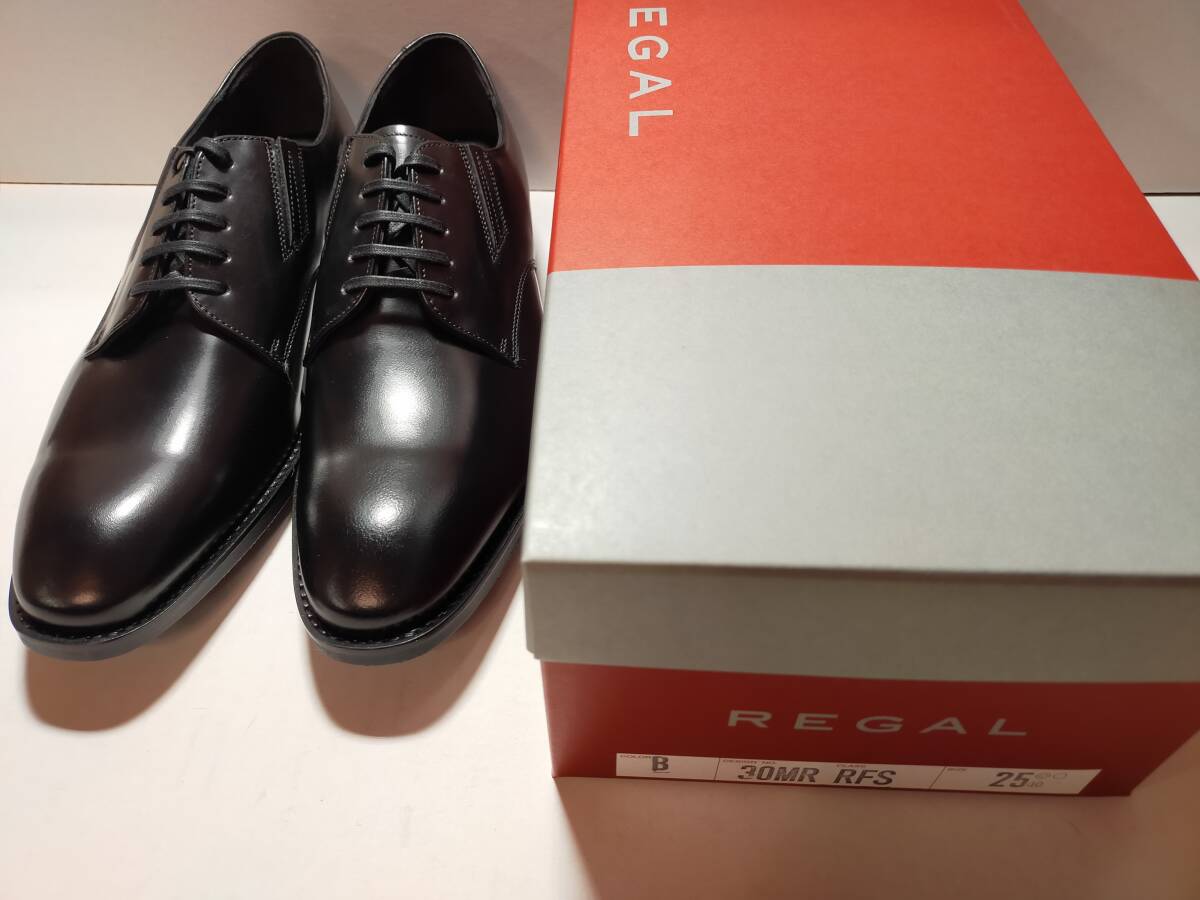 ☆REGAL 30MR ブラック 25.0 新品未使用 日本製 革靴 リーガル メンズ ビジネスシューズ の画像9