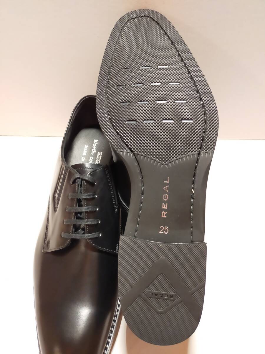 ☆REGAL 30MR ブラック 25.0 新品未使用 日本製 革靴 リーガル メンズ ビジネスシューズ の画像8