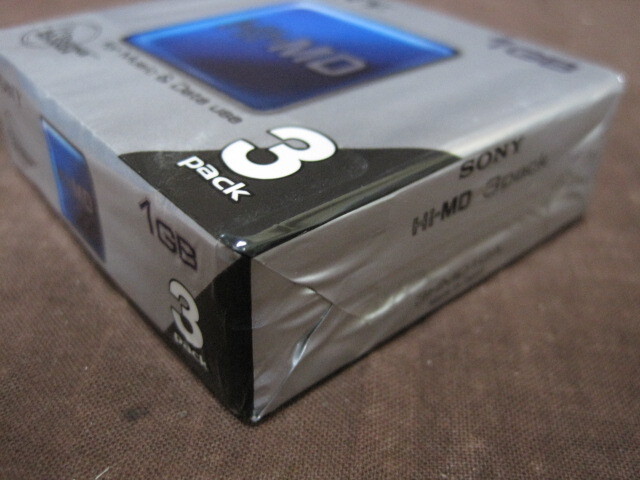  【A111】【プラス】新品 未開封 SONY ソニー Hi-MD MDディスク 3HMD1GA 1GB 3枚パック 未開封の画像5