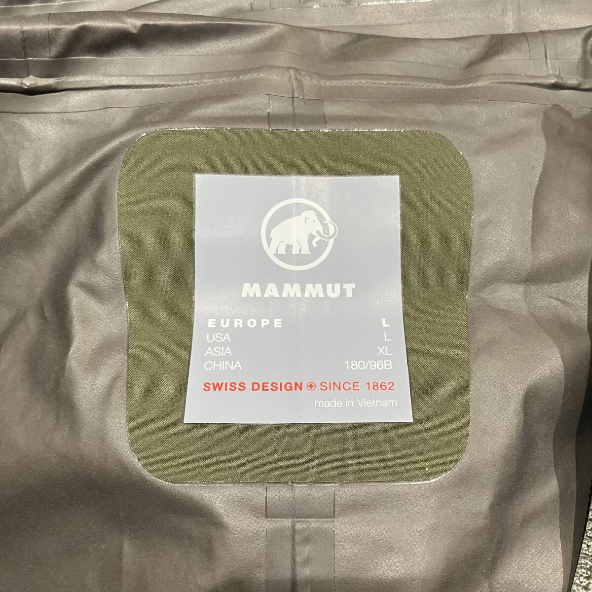 未使用 MAMMUT CLIMATE RAIN SUIT JACKET マムート ゴアテックスジャケット ジャケットのみ サイズL（日本サイズXL）の画像6