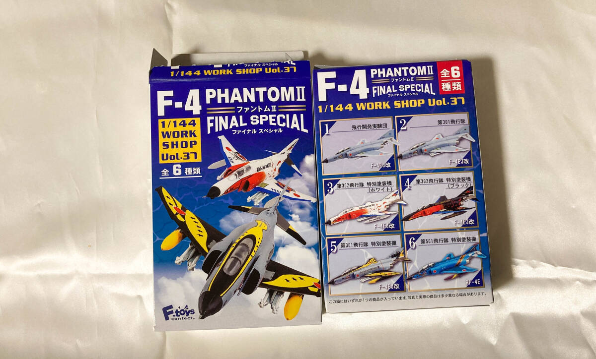 1/144ef toys Vol.37 PHANTOMII final #2 F-4EJ modified 301 final product not yet constructed box none 
