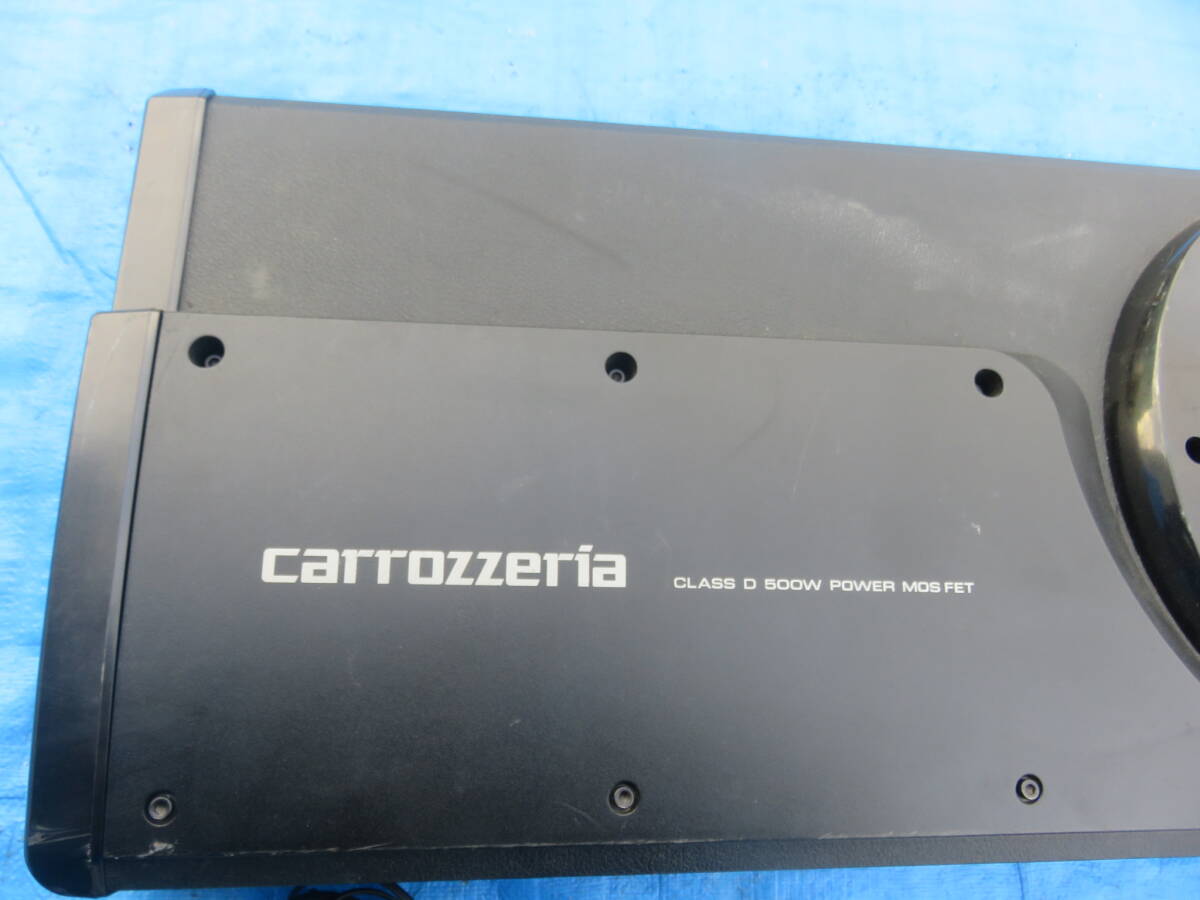 BY7412 保証付/音出しOK カロッツェリア 25cm パワード サブウーファー/carrozzeria TS-WX99A MAX500W/サブウーハー/リモコン 配線付の画像2