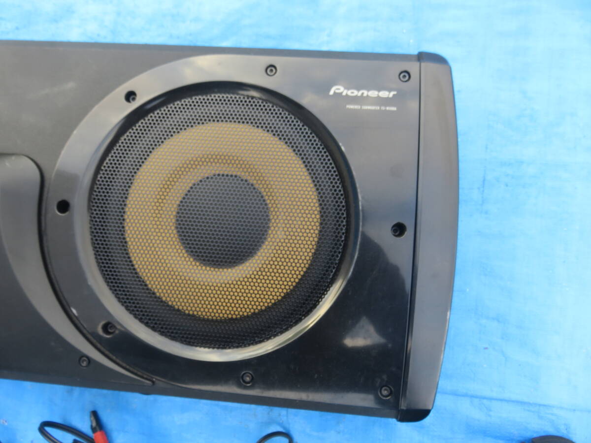 BY7412 с гарантией / выход звука OK Carozzeria 25cm Powered Subwoofer /carrozzeria TS-WX99A MAX500W/ сабвуфер / дистанционный пульт электропроводка есть 