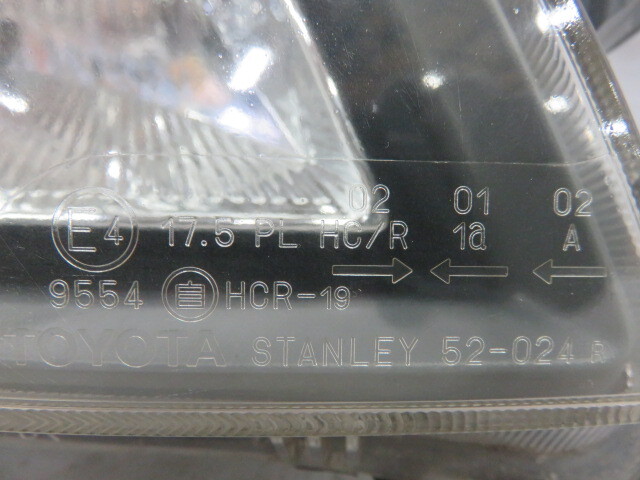 STD592 点灯OK トヨタ純正 NCP20 NCP25 ファンカーゴ ハロゲン ヘッドライト ヘッドランプ 左右 STANLEY _画像4