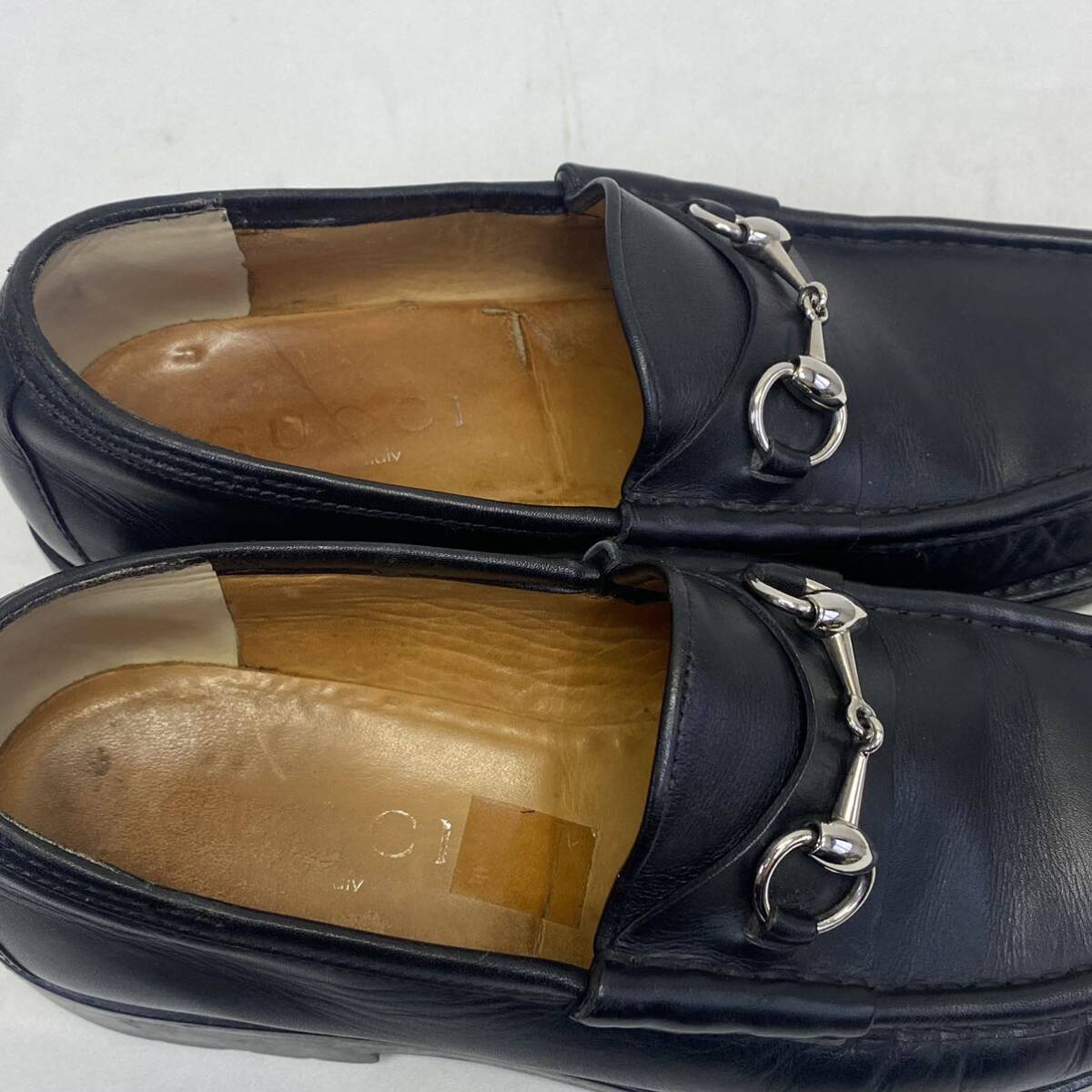 GUCCI Horse Bit Loafer グッチ ホース ビット ローファー size アウトソール 28cm ブラック 革靴 _画像5