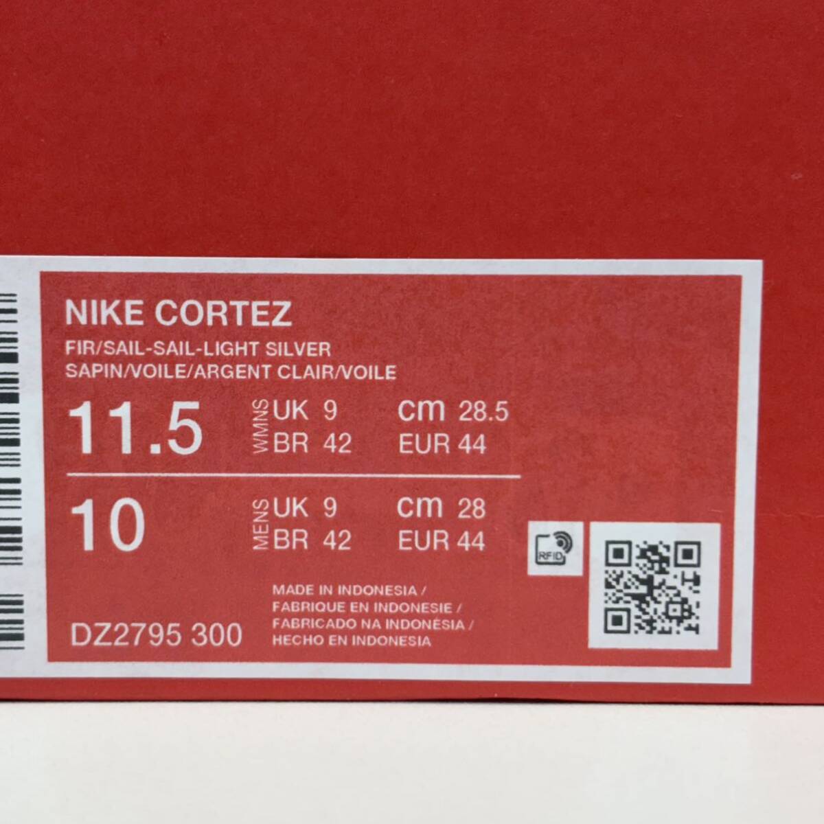 NIKE WMNS Cortez Fir DZ2795-300 ナイキ ウィメンズ コルテッツ ファー size US 11.5 新品未使用品 スニーカー_画像8