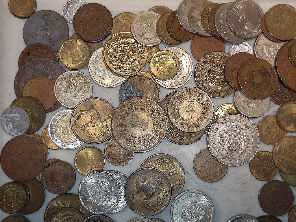 【1円スタート】ペルー共和国 ペルーソル硬貨 おまとめ 約0.7㎏の画像2