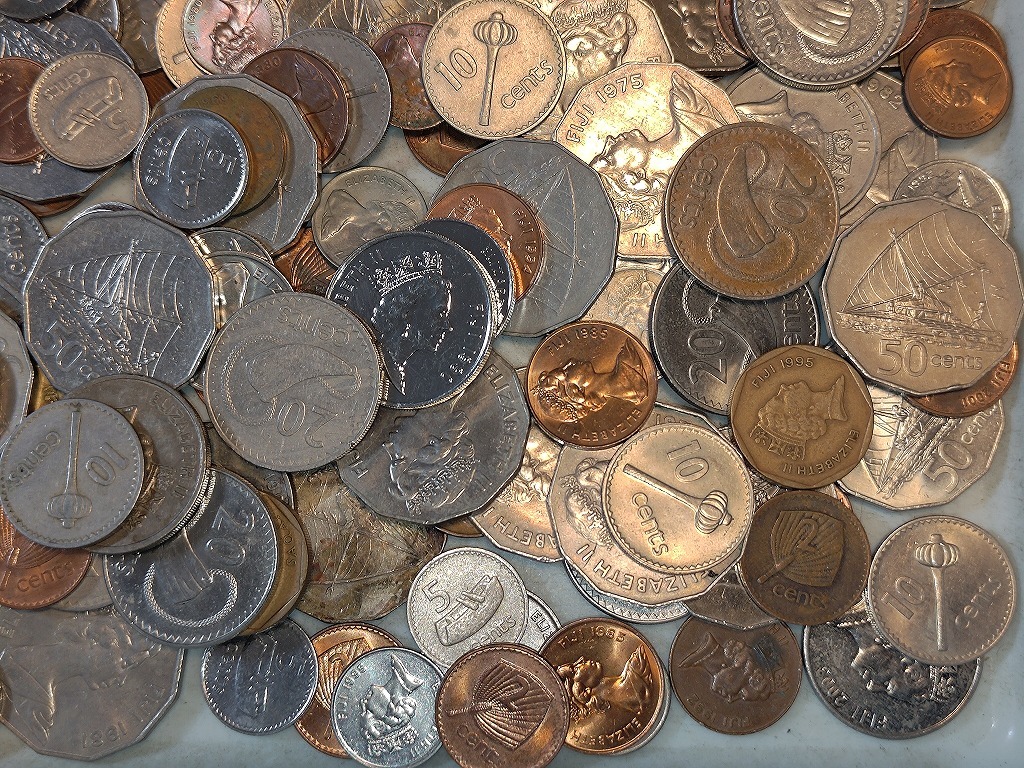【1円スタート】フィジー共和国 フィジードル硬貨 おまとめ 約1.2㎏の画像5