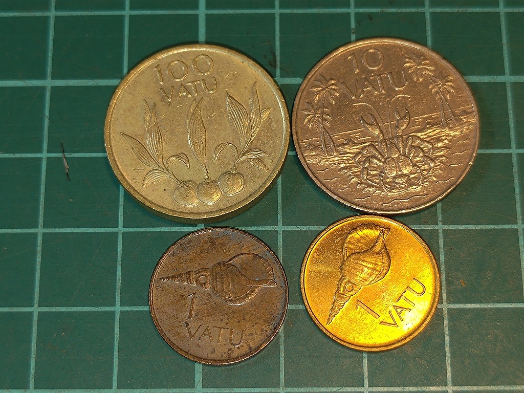 【1円スタート】バヌアツ共和国 バツ硬貨 おまとめの画像2