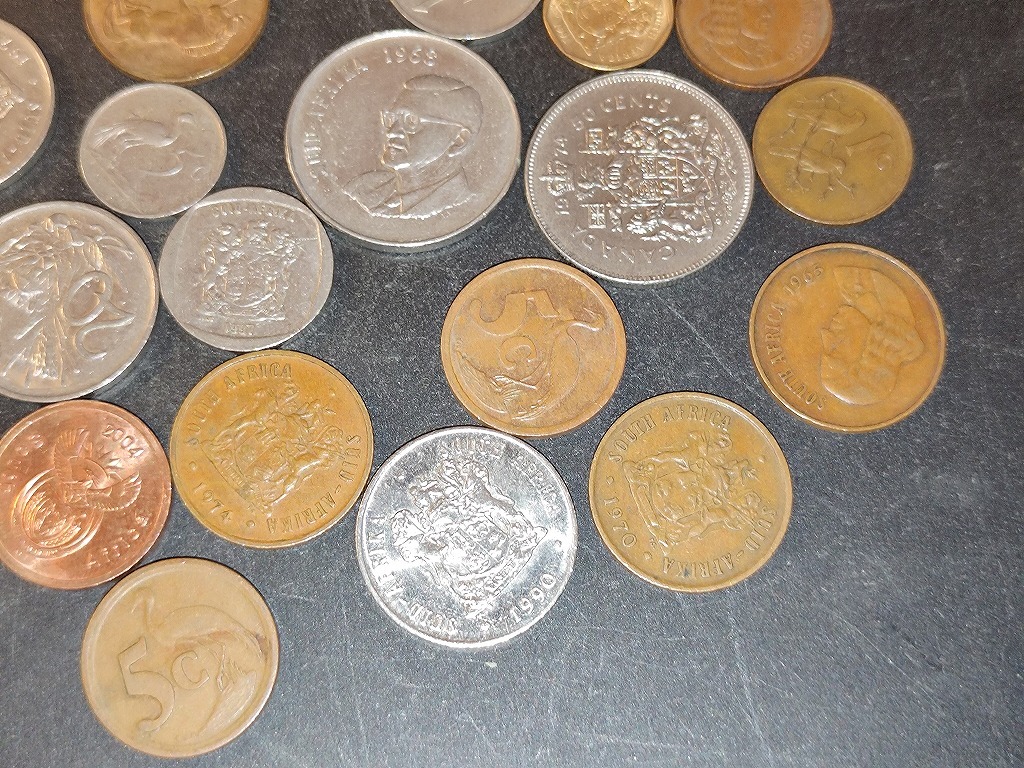 【1円スタート】南アフリカ ランド硬貨他 おまとめの画像3