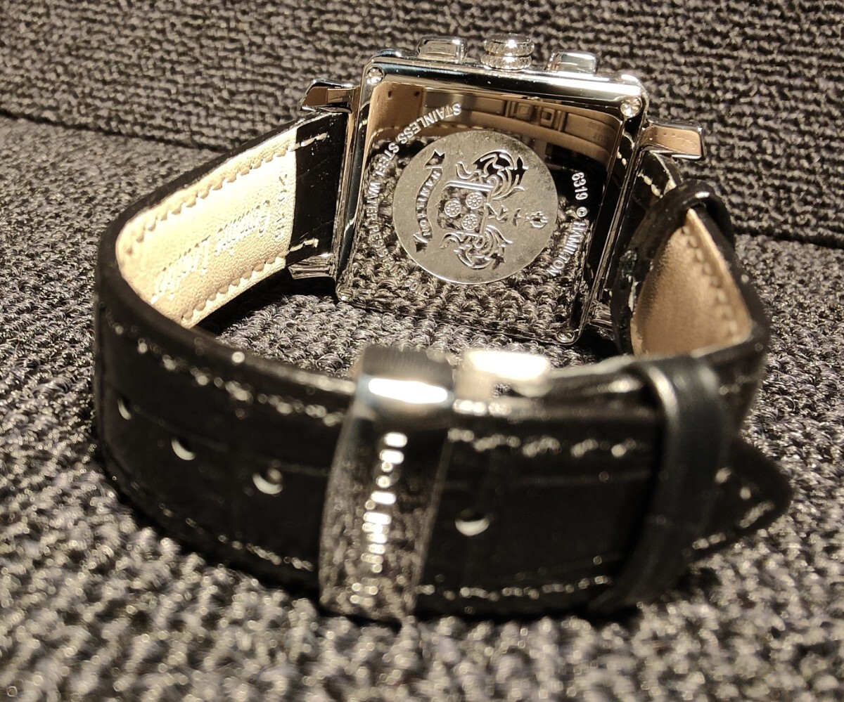 送料無料 Hamilton LLOYD Quartz ハミルトン ロイド クオーツ クロノグラフ 腕時計 カーキ khaki Jazz master ジャズマスター スクエアの画像6