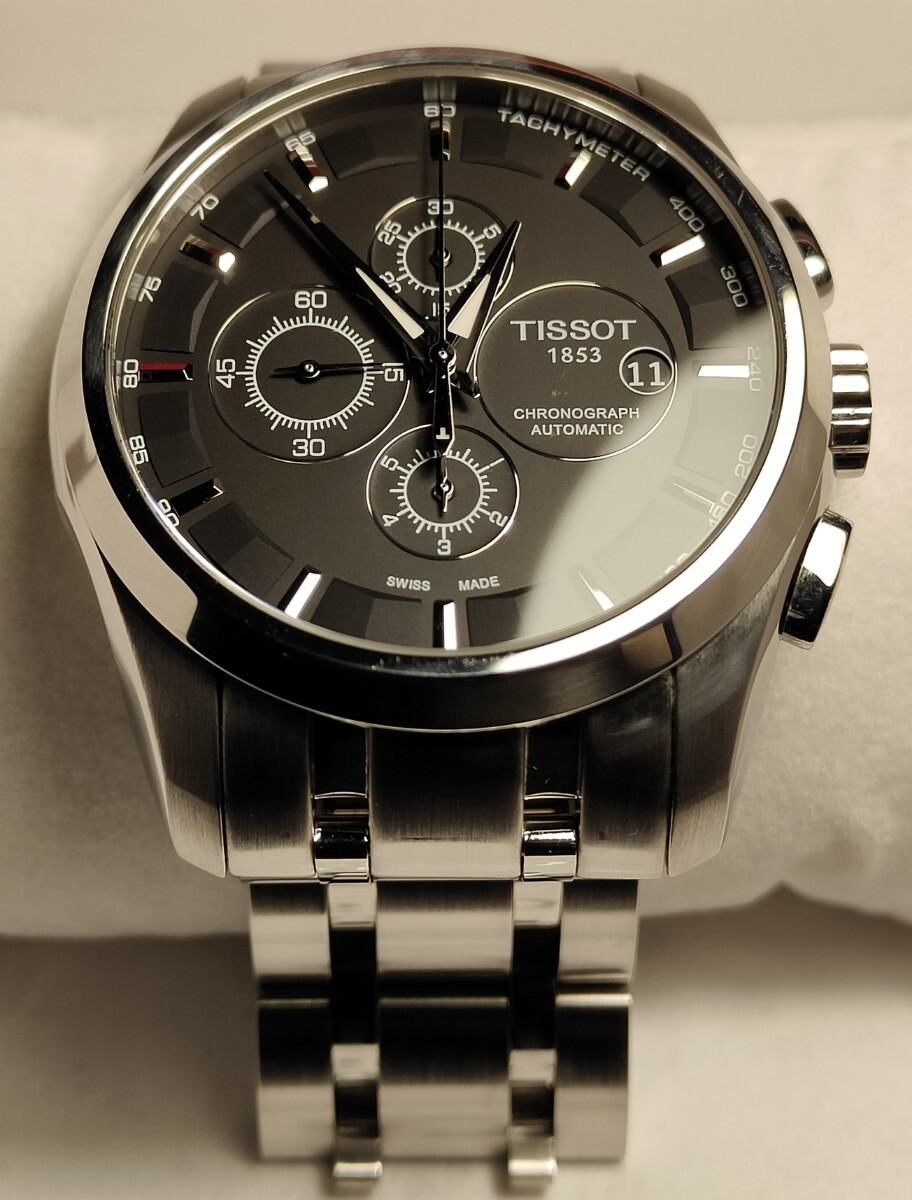 送料無料 2022年購入美品 TISSOT T-Classic 自動巻き ティソ ティークラシック 腕時計 oris epos クロノグラフ の画像3