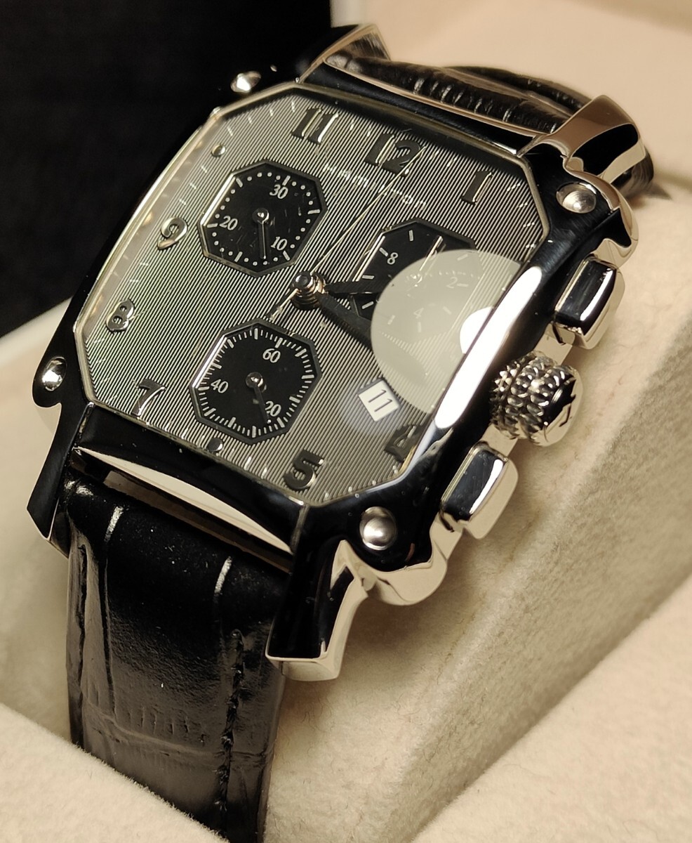 送料無料 Hamilton LLOYD Quartz ハミルトン ロイド クオーツ クロノグラフ 腕時計 カーキ khaki Jazz master ジャズマスター スクエアの画像1