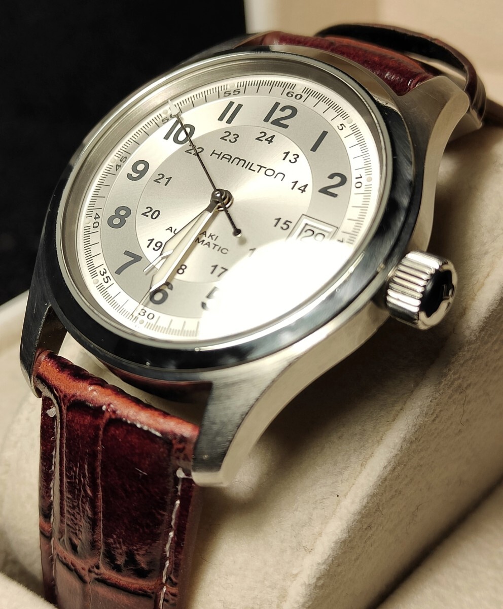 送料無料 Hamilton Khaki Field Auto ハミルトン カーキ フィールド オートマチック 自動巻き 腕時計 Jazzmaster ジャズマスター の画像2